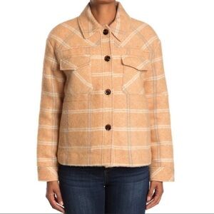 Samsoe Samsoe NEW XS Leonie Plaid Barn Coat Jacket Wool Blend $325 Nordstrom
